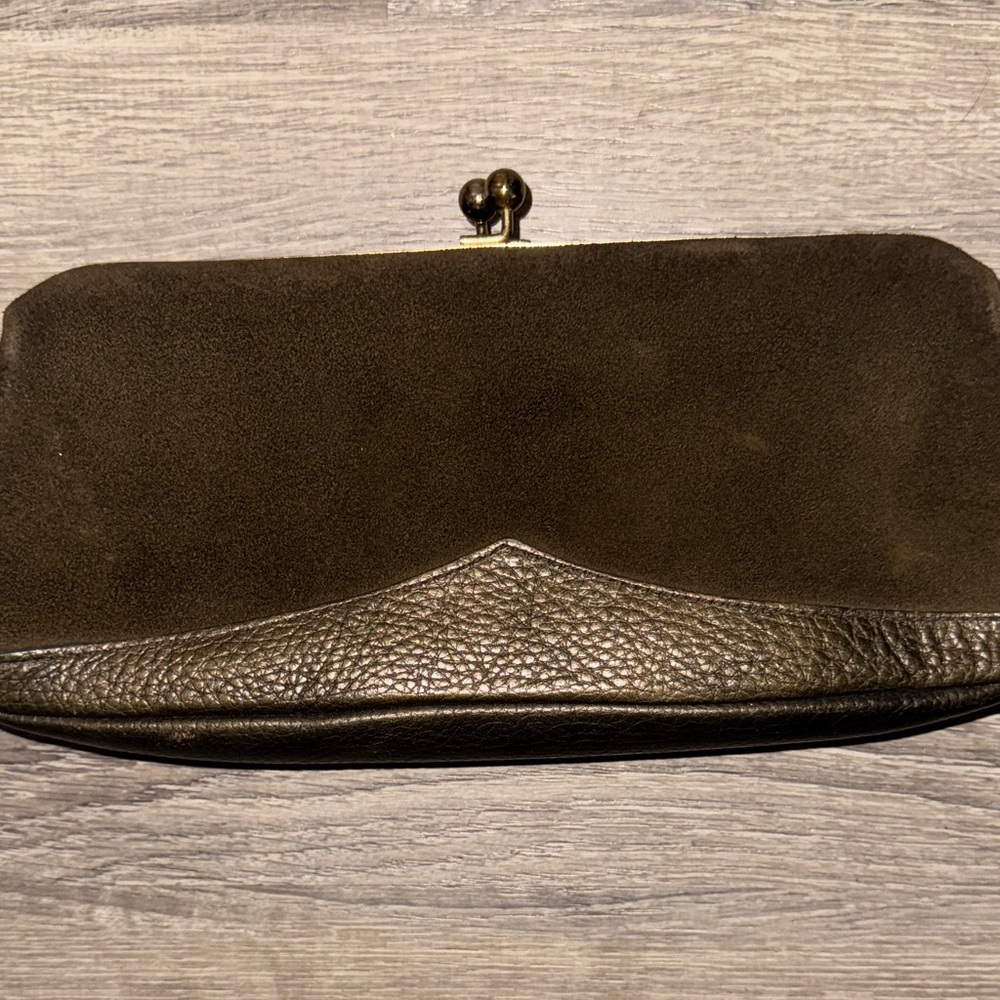 Brown Leather Clutch